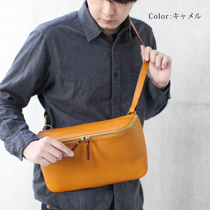 楽天市場】【スーパーSALE】ボディバッグ メンズ 牛革 ショルダー 