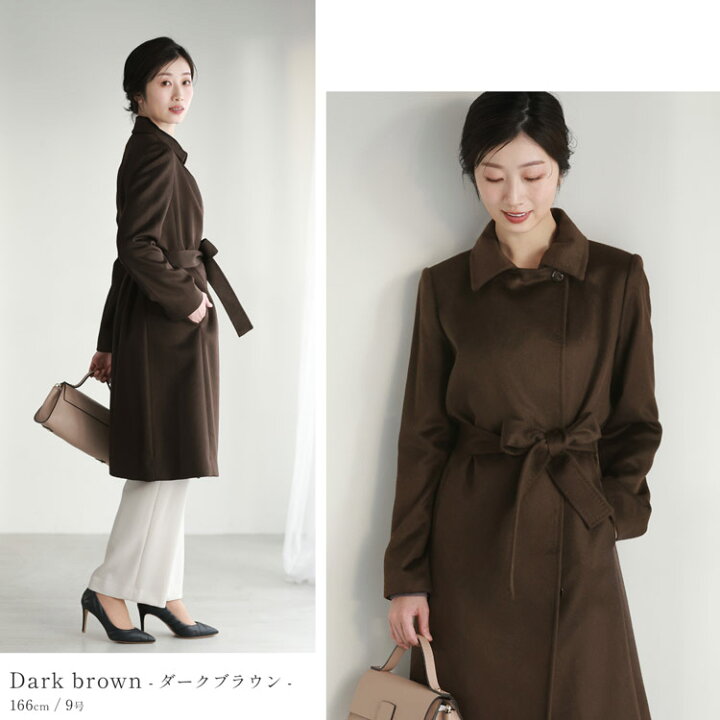 楽天市場】カシミヤ コート レディース カシミヤ100% ロングコート  