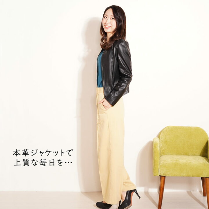 楽天市場】レザージャケット ライダース ジャケット レディース 本革 