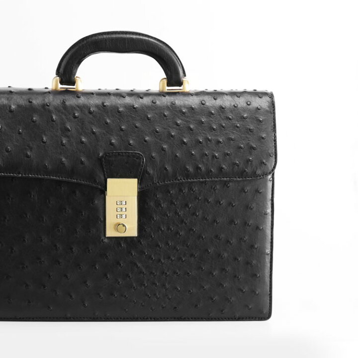 楽天市場】オーストリッチ メンズ バッグ 32cm ダイヤルロック フル 