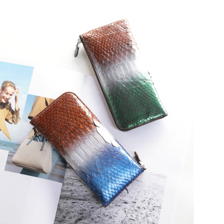 楽天市場】【19%OFFクーポン!】ダイヤモンドパイソン L字ファスナー 長  