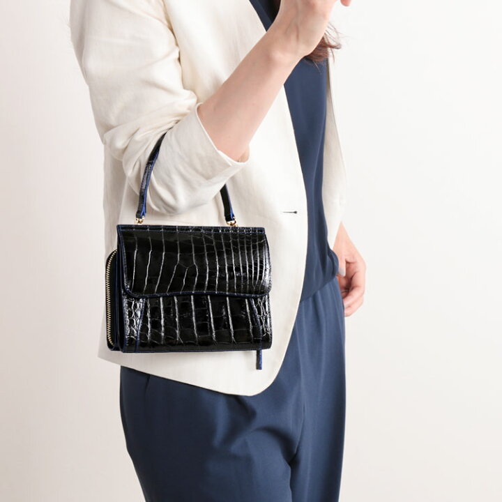 楽天市場】お財布 ショルダー 本革 バッグ クロコダイル 3WAY お財布  