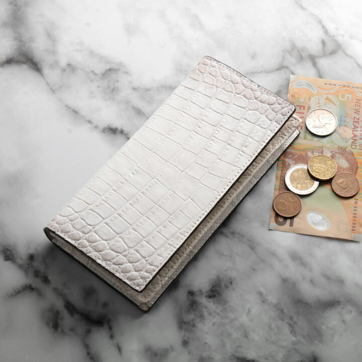 楽天市場】ヒマラヤ クロコダイル 長財布 レディース 一枚革 センター  