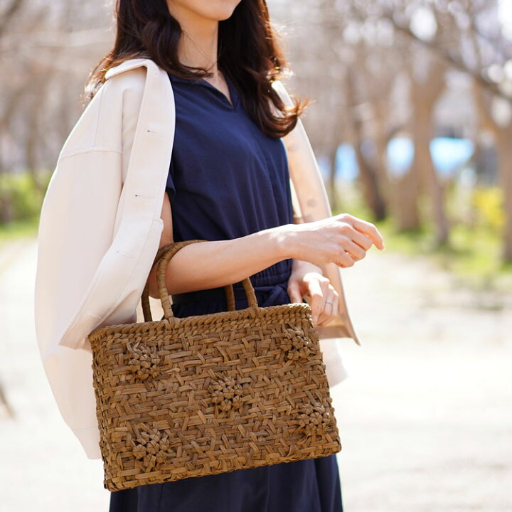 楽天市場】【クーポン対象】山葡萄 かごバッグ バッグ かご 籠 みだれ  