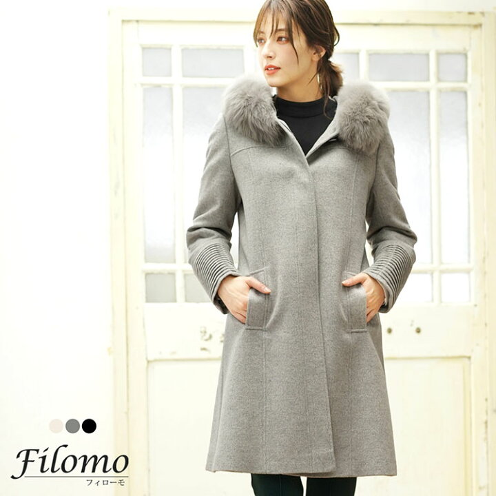 OFTBUY] まかっ リアルナチュラルフォックスファービッグポケット  