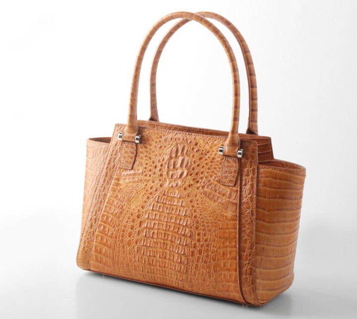 楽天市場】カイマン×牛革 トートバッグ レディース 牛革 本革 鰐革  
