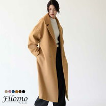 楽天市場】カシミア ロングコート ブラウンの通販