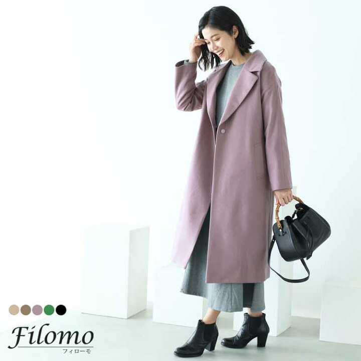 楽天市場 チェスターコート レディース ロングコート スプリングコート 秋 冬 ロング丈 コート 秋 アウター カシミヤ ブレンド ウール 暖かい ミルクティー ベージュ モカブラウン 茶色 ライラック 紫 ラベンダー グリーン 緑 ブラック 黒 6f r 三京商会