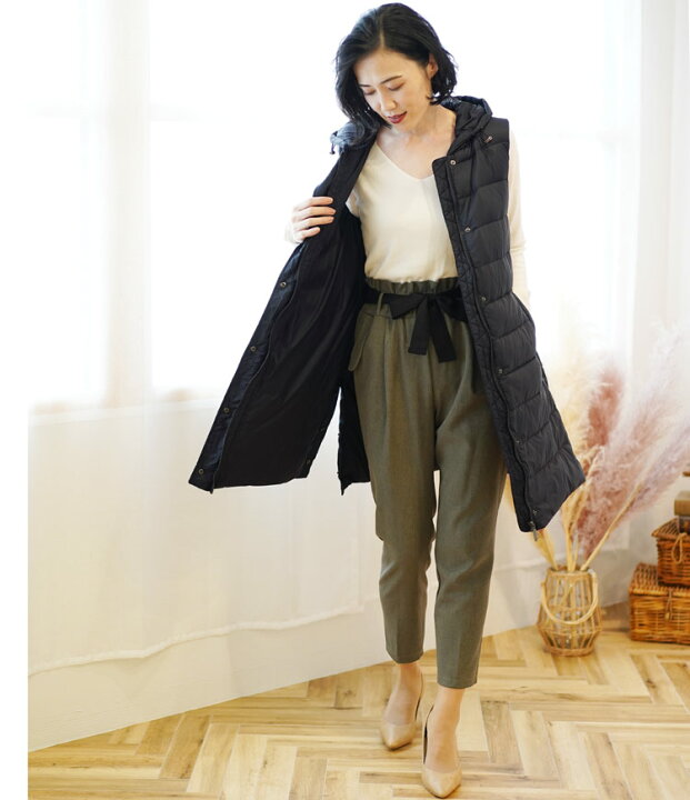 楽天市場】ダウンベスト ロング レディース 秋冬 ダウン ベスト ロング  