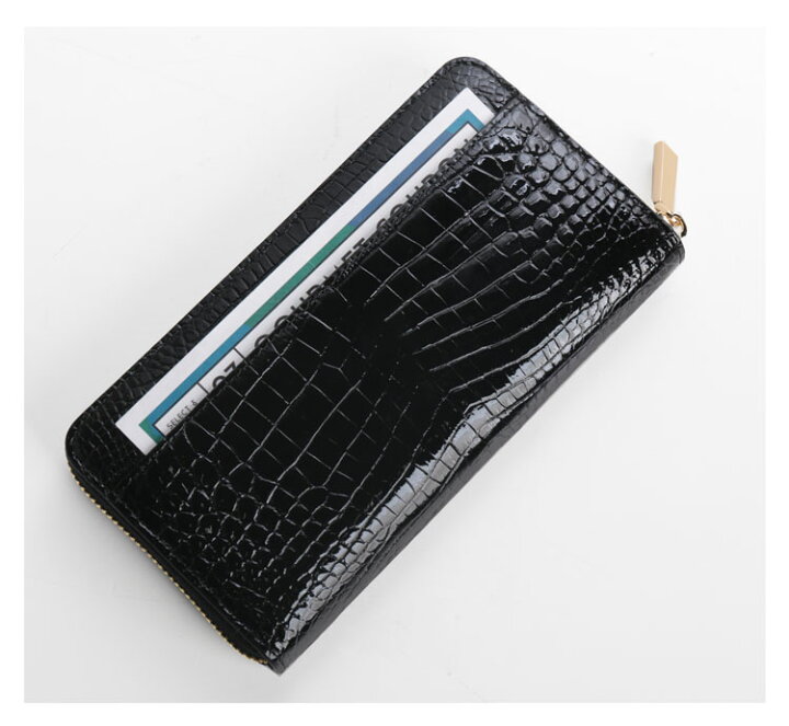 楽天市場】クロコダイル 長財布 メンズ ラウンドファスナー  