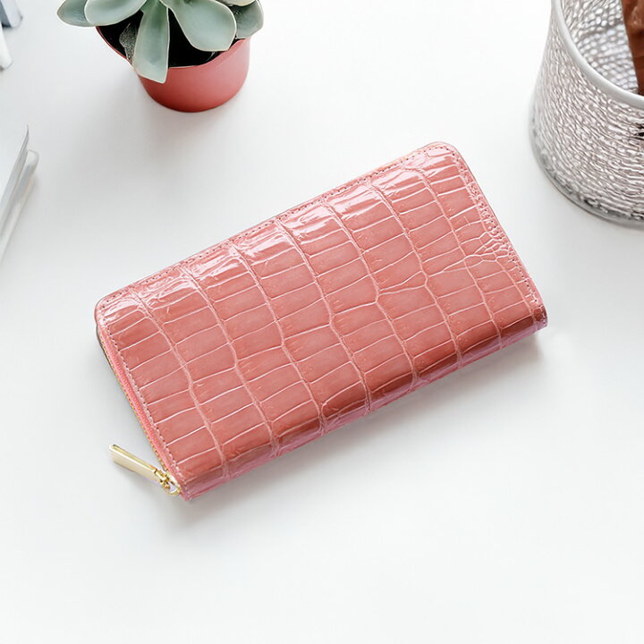 楽天市場】【期間限定価格】クロコダイル 長財布 レディース ラウンド  