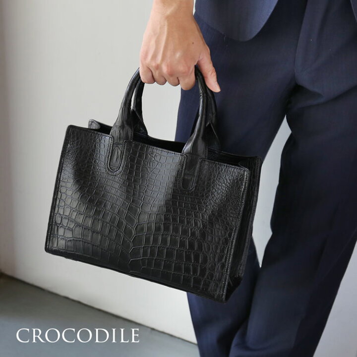 楽天市場】クロコダイル ミニトートバッグ メンズ トートバッグ 2WAY  