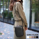 ショルダーバッグ レディース 本革 縦型 GINA CLAIR 斜めがけ 大人 かわいい スマホ ミニバッグ バッグ シンプル ブランド レザー ミニショルダーバッグ サコッシュ 牛革 シュリンクレザー ポシェット 本革バッグ ギフト プレゼント 5F (09000330r)