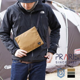 【20%オフクーポン】サコッシュ メンズ 横型 耐水 防水 止水ファスナー アウトドア PRAIRIE プレリー ACTIVE アクティブ キャンプ アウトドア 雨 水 弾く 丈夫 軽量 軽い ボディバッグ ショルダーバッグ 男性 父 彼氏 プレゼント ギフト 4FA (09000340-mens-1r)