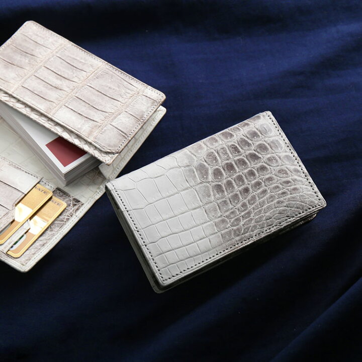 楽天市場】【週末クーポン対象】ヒマラヤ クロコダイル 名刺入れ 日本  