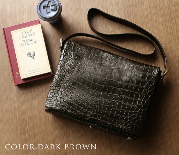 楽天市場】クロコダイル ショルダーバッグ レディース センター取り  