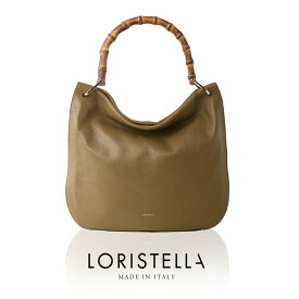 【母の日早割】 ショルダーバッグ 母の日 実用的 2way レディース 本革 Loristella バンブーハンドル トートバッグ ショルダー 大きめ 斜めがけ ショルダーバッグ ハンドバッグ 牛革 レザー 早割り ギフト プレゼント 4FB (07000529r)