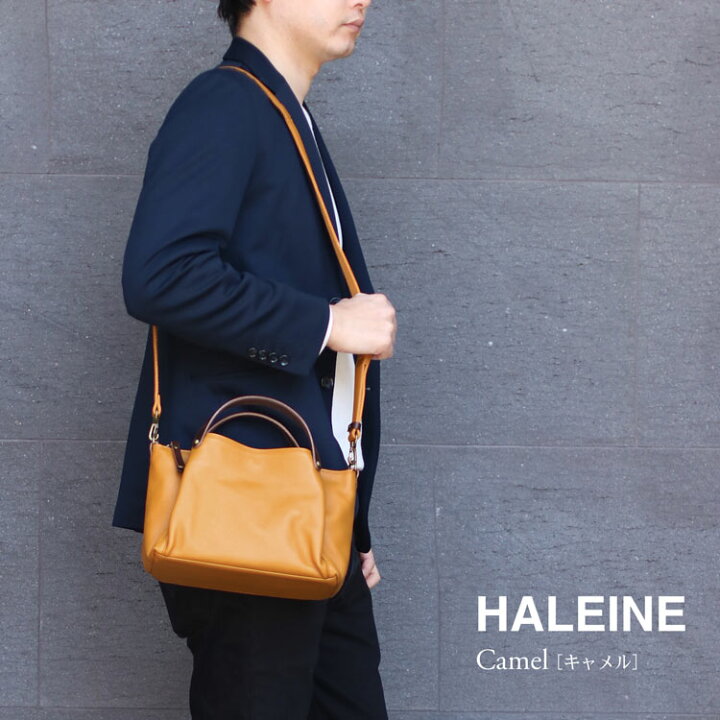 楽天市場】ショルダーバッグ メンズ ブランド HALEINE 斜めがけ 本革 
