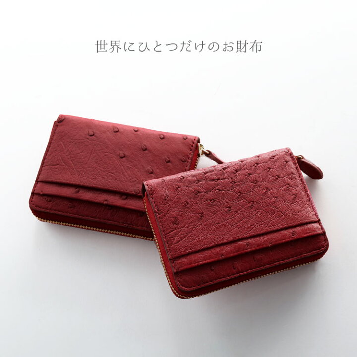 楽天市場】【クーポン発行中!】オーストリッチ コンパクト 財布 