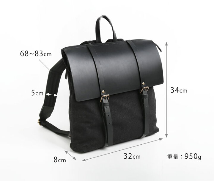 楽天市場】リュック レディース キャンバス ヌメ革 リュックサック  