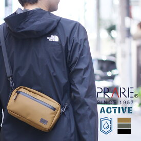 ボディバッグ メンズ 横型 耐水バッグ 防水バッグ 止水ファスナー 斜め掛け アウトドア キャンプ アクティブ 登山 バイク タウンユース PRAIRIE プレリー ACTIVE 雨 水 弾く 丈夫 軽量 軽い ショルダーバッグ 男性 父 彼氏 プレゼント ギフト 4FA (09000528-mens-1r)