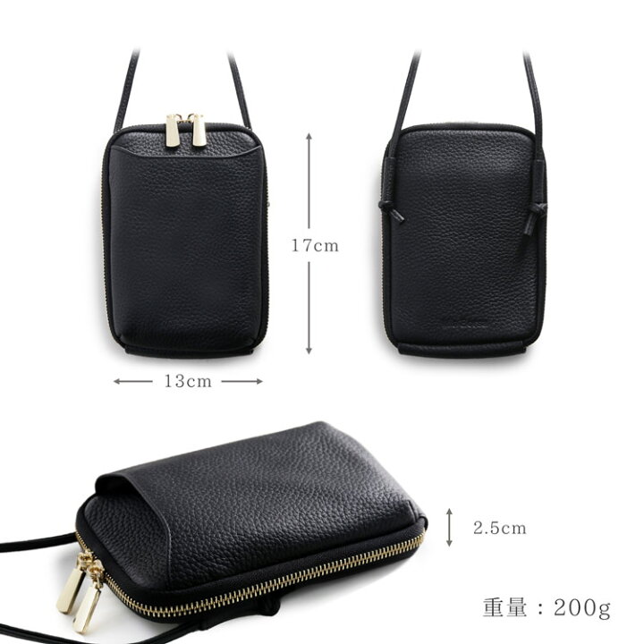 楽天市場】スマホポーチ 本革 レディース お財布ショルダー スマホ 