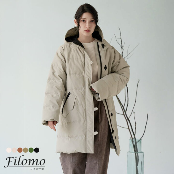 楽天市場】ダウンコート レディース ブランド Filomo フード付き 