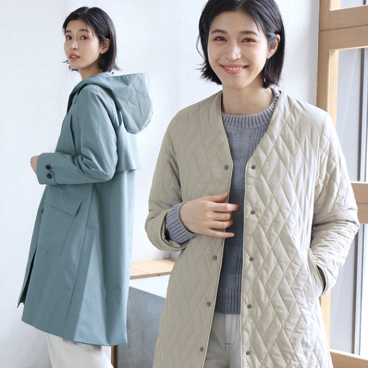 楽天市場】ライナー付き 撥水コート レディース フード付きコート 3WAY  