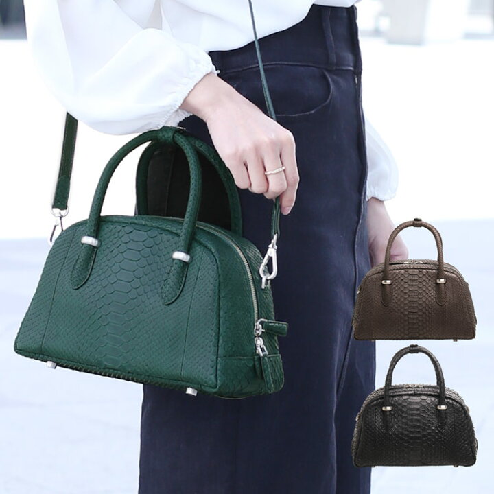 楽天市場】ダイヤモンド パイソン ハンドバッグ レディース 2WAY  