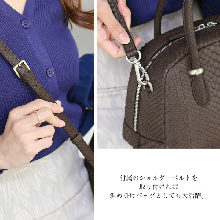 楽天市場】ダイヤモンド パイソン ハンドバッグ レディース 2WAY 