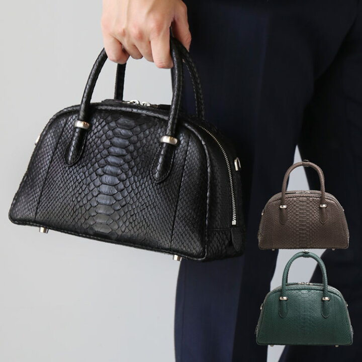 楽天市場】ダイヤモンド パイソン ハンドバッグ メンズ 2WAY  