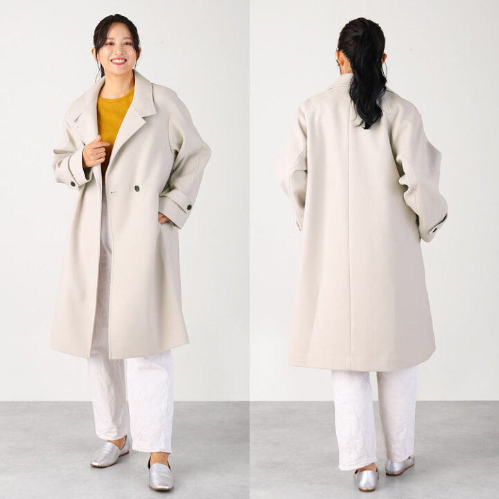 楽天市場】ロングコート レディース 冬 スタンドカラーコート 洗える  