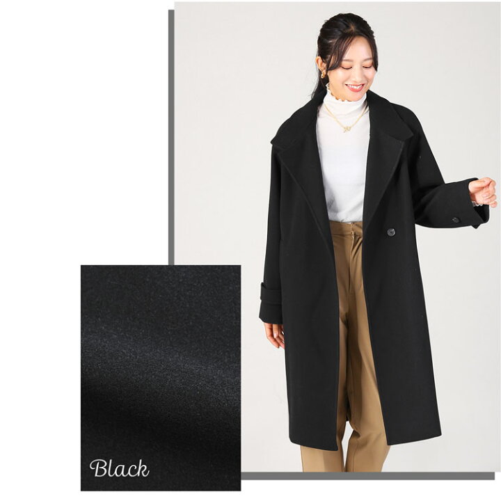 楽天市場】ロングコート レディース 冬 スタンドカラーコート 洗える  