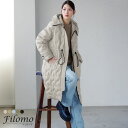 【5%offクーポン】シームレス ダウンコート レディース フード付き テフロン 加工 ロング丈 Filomo ダウン 80% 撥水加工 ブラック ミセス 大人 保温 防風 防寒 暖かい 花粉対策 軽い 上着 デイリー 秋 冬 アウター ブランド ギフト プレゼント 5F (08000238r)