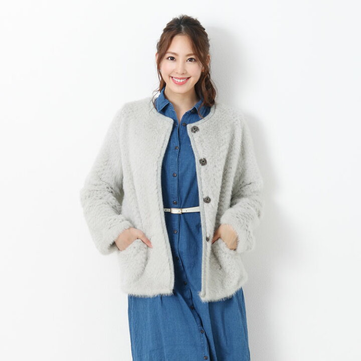 楽天市場】【39%OFFクーポン!】ミンク ＆ アンゴラ混 ニット 