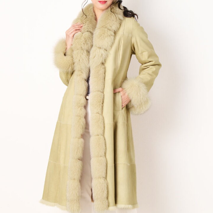 楽天市場】ラビット ダブルフェイス ロングコート フォックス  