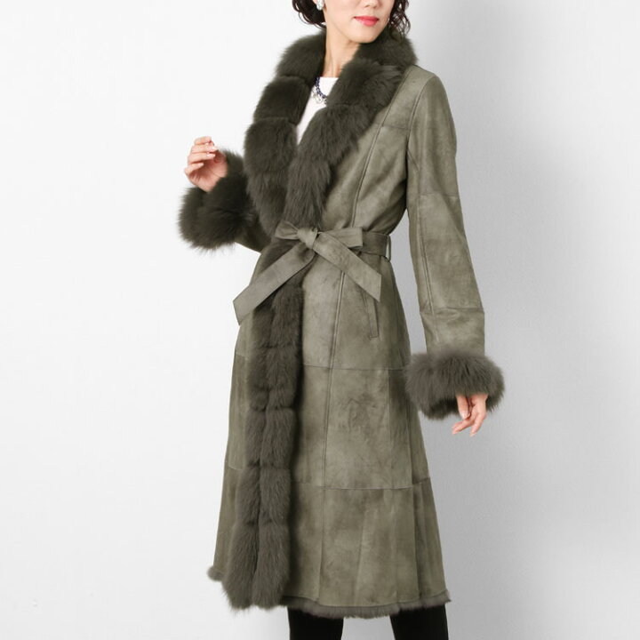 楽天市場】ラビット ダブルフェイス ロングコート フォックス  