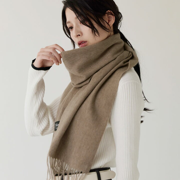 バイヤー] ベビー カシミヤ 100％ マフラー【180cm×30cm】 メンズ  