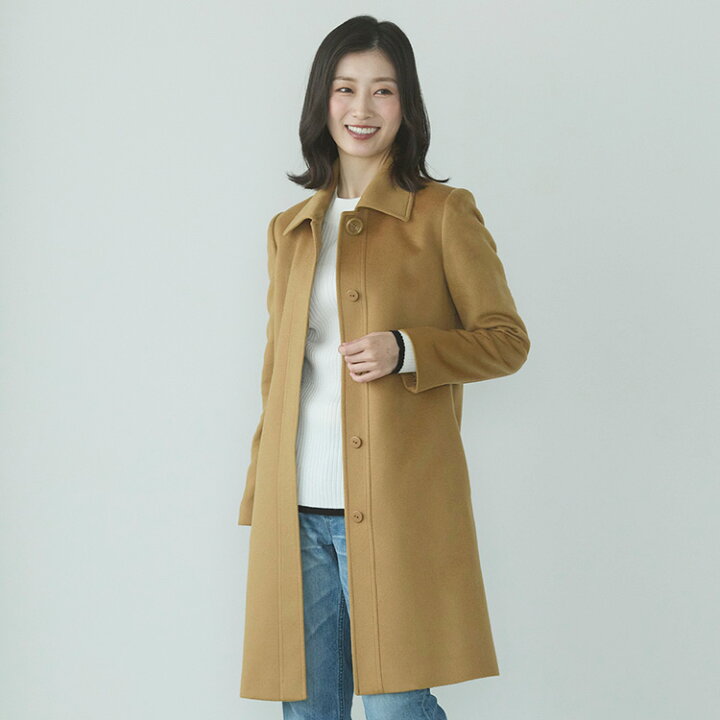 楽天市場】【28h限定10%OFF】カシミヤ コート 100% ステンカラー 