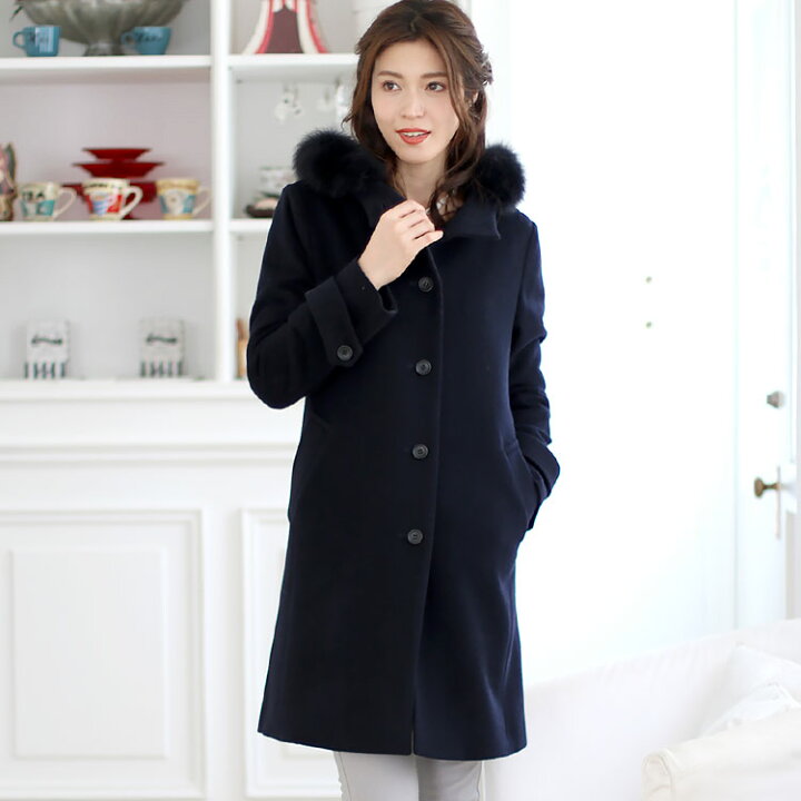 楽天市場】カシミヤ ブレンド ウール コート レディース きれいめ  