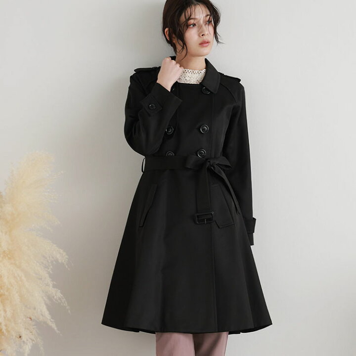 楽天市場】【24h限定10%off】フレア トレンチコート レディース 秋 春 