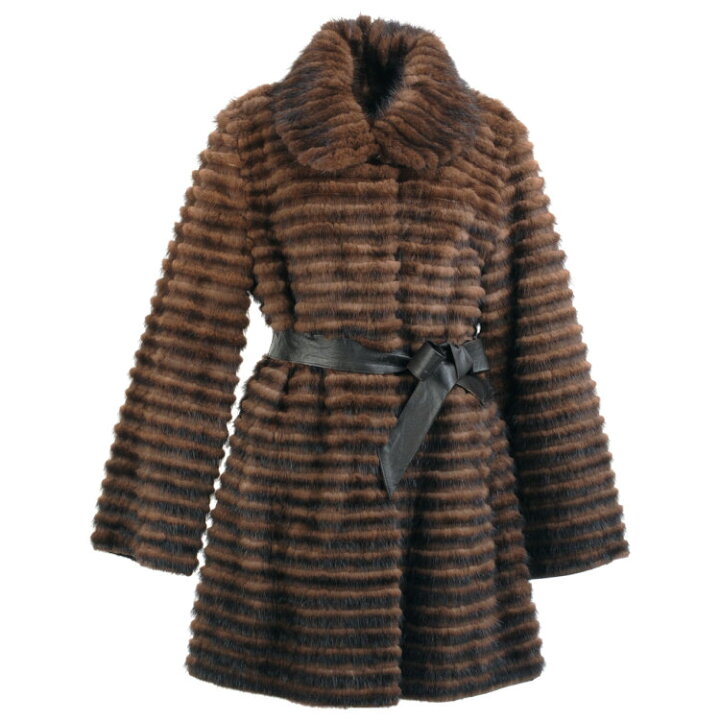 楽天市場】【40%OFFクーポン!】ミンク ラビット ハーフ ファー コート  