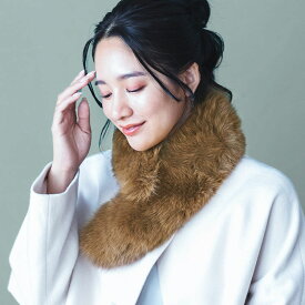 【5％OFFクーポン】ファー マフラー レディース ふわふわ フォックス カラー チョーカー 毛皮 女性用 結婚式 卒業式 成人式 ファー小物 秋冬 ファッション 冬 暖かい ファーマフラー 人気 黒 ブラック ベージュ リアルファー ギフト プレゼント 7F (8033r)