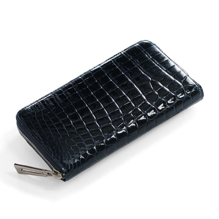 楽天市場】【5%offクーポン】クロコダイル 長財布 シャイニング 加工 