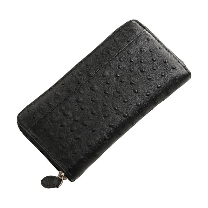 楽天市場】長財布 ラウンドファスナー レディース オーストリッチ  