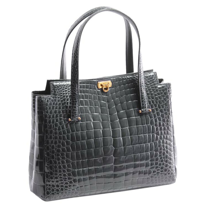 楽天市場】【4h限定20%off】クロコダイル ハンドバッグ 日本製 