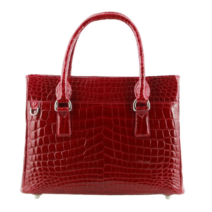 楽天市場】【5％オフクーポン】クロコダイル ハンドバッグ  