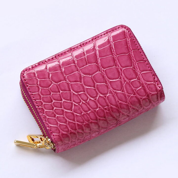 楽天市場】クロコダイル ミニ財布 レディース キャッシュレス ラウンド  