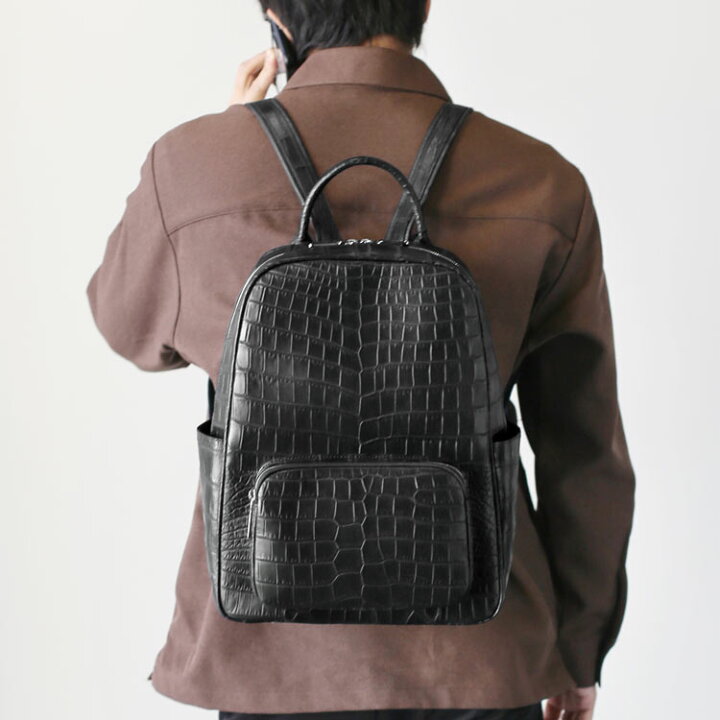 楽天市場】【クーポン対象!】クロコダイル バッグ リュック メンズ  