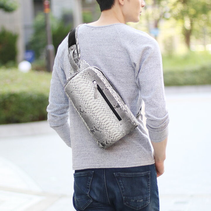 楽天市場】ボディバッグ メンズ 本革 ショルダーバッグ ダイヤモンド  